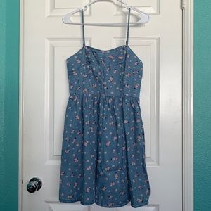 Forever 21 Denim Floral Dress